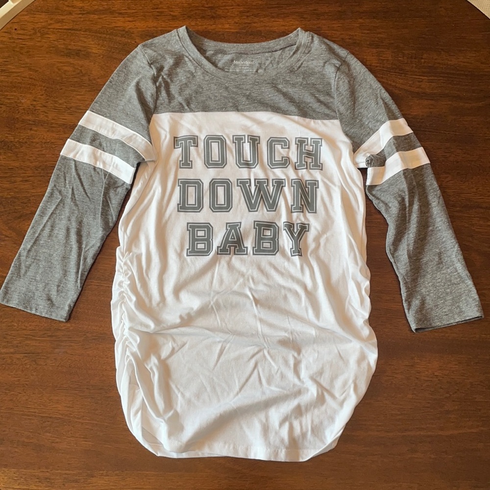 Motherhood Maternity “Touchdown Baby” tee small
